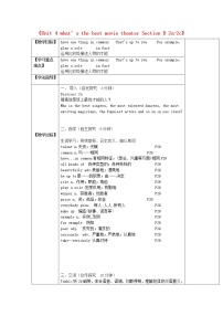 2020-2021学年Section A教学设计及反思