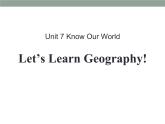 初中英语冀教版八年级下册《Let's Learn Geography》Know Our World 课件