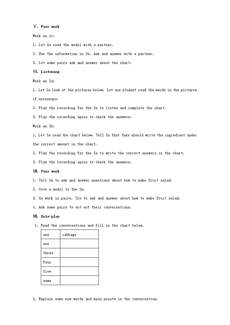 八年级英语上册 Unit 8 How do you make a banana milk shake？教案103