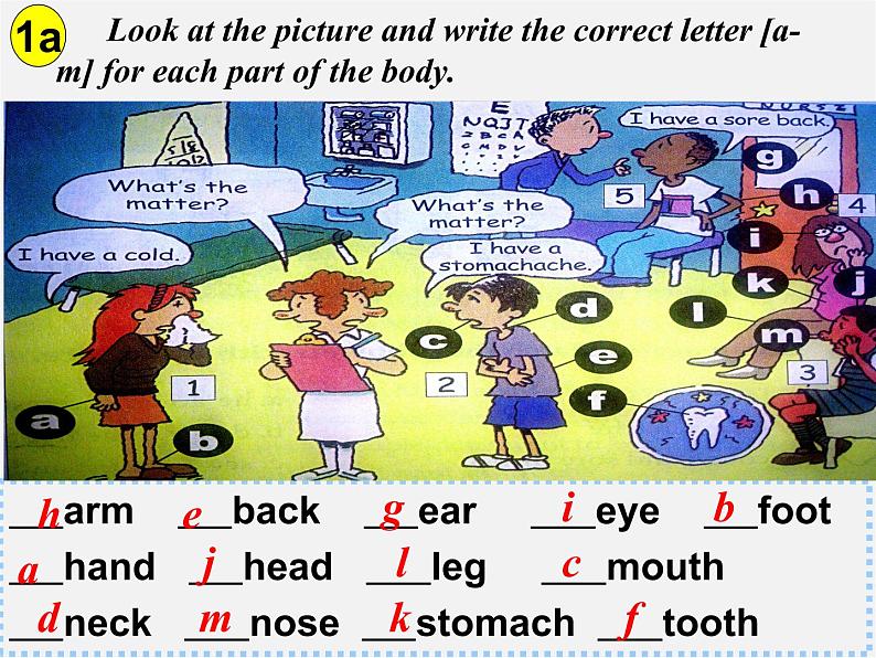 八年级英语下册 Unit 1 What’s the matter（Section A 1a-2d）课件04