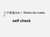 人教新目标 (Go for it) 版八年级下册Unit 1 What’s the matter?Section A课前预习ppt课件