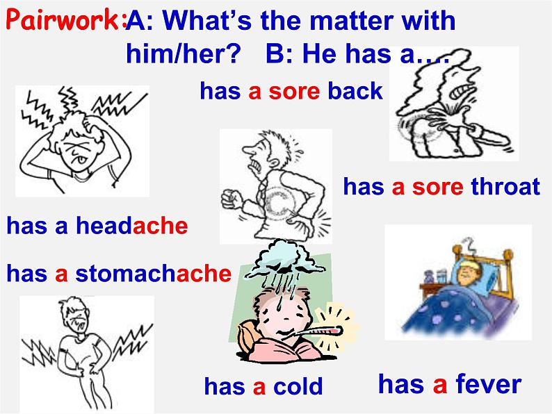 季八年级英语下册 Unit1 What's the matter课件202