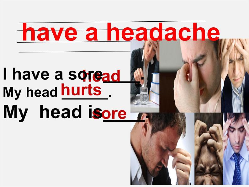 八年级英语下册《Unit1 What's the matter Section A》课件06