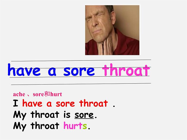 八年级英语下册《Unit1 What's the matter Section A》课件08