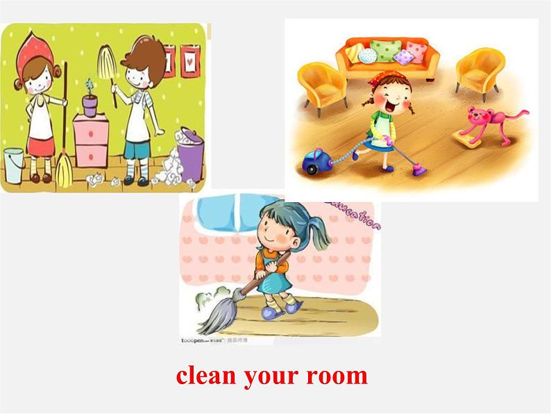 湖北省荆州市沙市第五中学八年级英语下册 Unit 3 Could you please clean your room课件3第4页