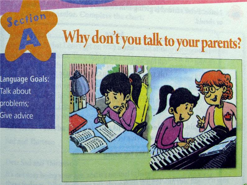 八年级英语下册《Unit4 Why don’t you talk to your parents Section A》课件07