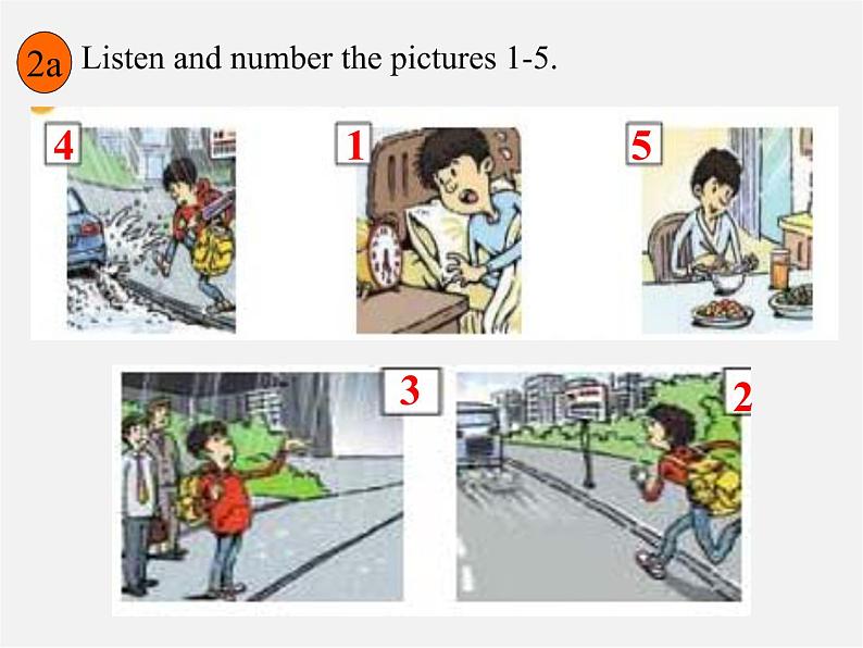 八年级英语下册 Unit 5 What were you doing when the rainstorm came（Section A1）课件第8页