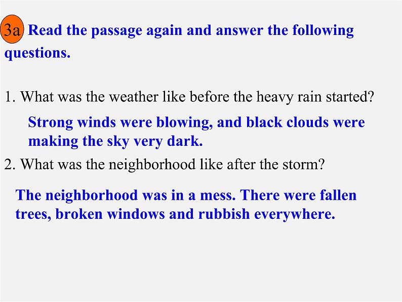 八年级英语下册 Unit 5 What were you doing when the rainstorm came（Section A2）课件06