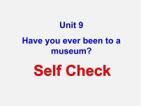 2020-2021学年Unit 9 Have you ever been to a museum?Section B课文配套课件ppt