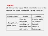 九年级英语全册 Unit 1 How can we become good learners？Section B（3a-Self Check）课件 （新版）人教新目标版