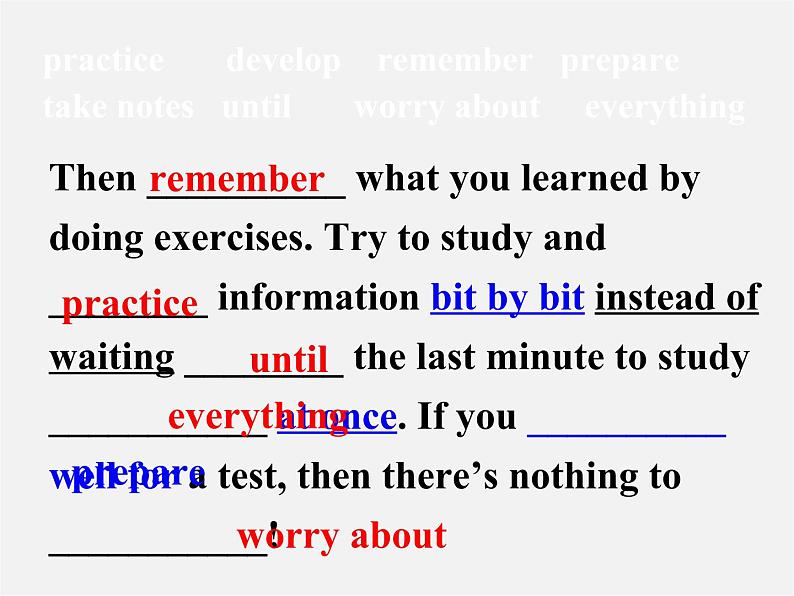 河北省东光县第二中学九年级英语全册 Unit 1 How can we become good learners Section B（3a-self check）课件 （新版）人教新目标版04