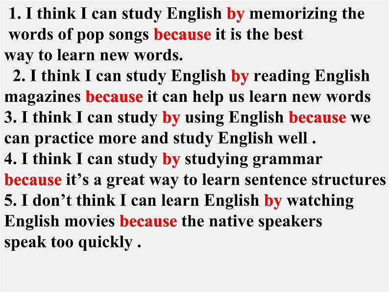 湖北省松滋市涴市镇初级中学九年级英语全册 Unit 1 How can we become good learners Sectoin B Selfcheck课件 （新版）人教新目标版第2页