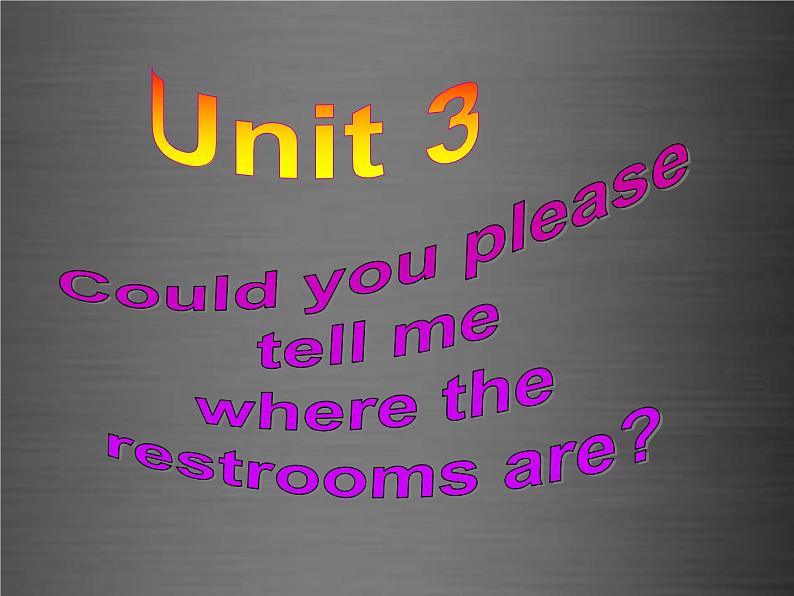 浙江省绍兴县杨汛桥镇中学九年级英语全册 Unit 3 Could you please tell me where the restrooms are Section B 1课件 （新版）人教新目标版01