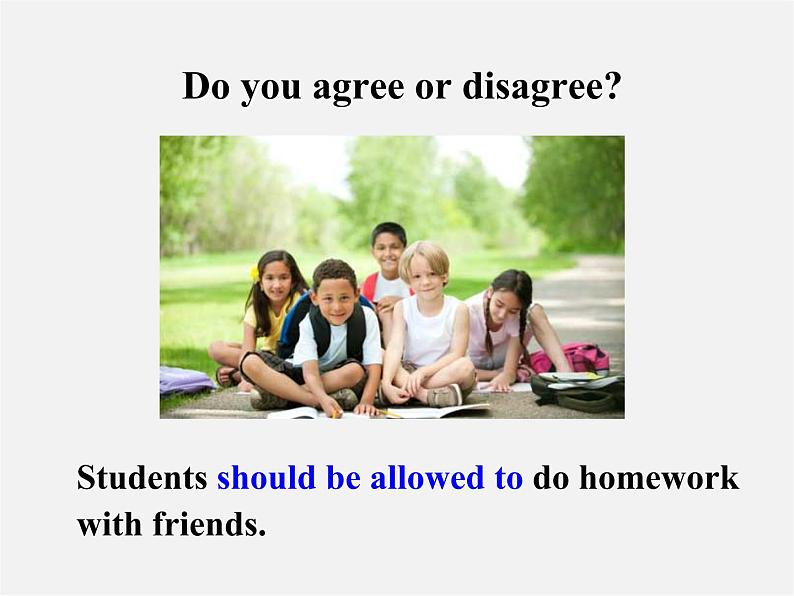 九年级英语全册 Unit 7 Teenagers should be allowed to choose their own chothes Section A（1a-1c）课件第4页