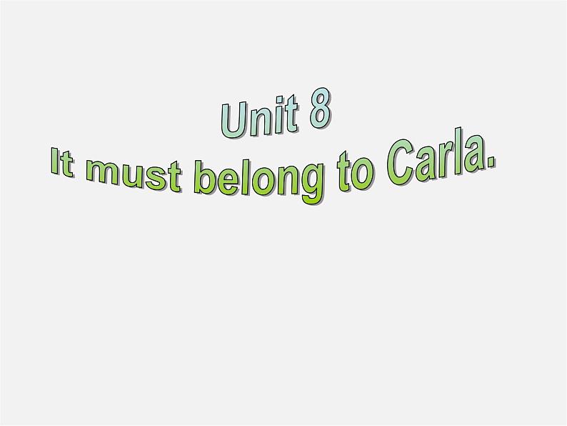 浙江省绍兴县杨汛桥镇中学九年级英语全册《Unit 8 It must belong to Carla》（Section A 3）课件02