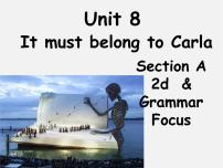 初中英语人教新目标 (Go for it) 版九年级全册Unit 8 It must belong to Carla.Section A教课内容课件ppt