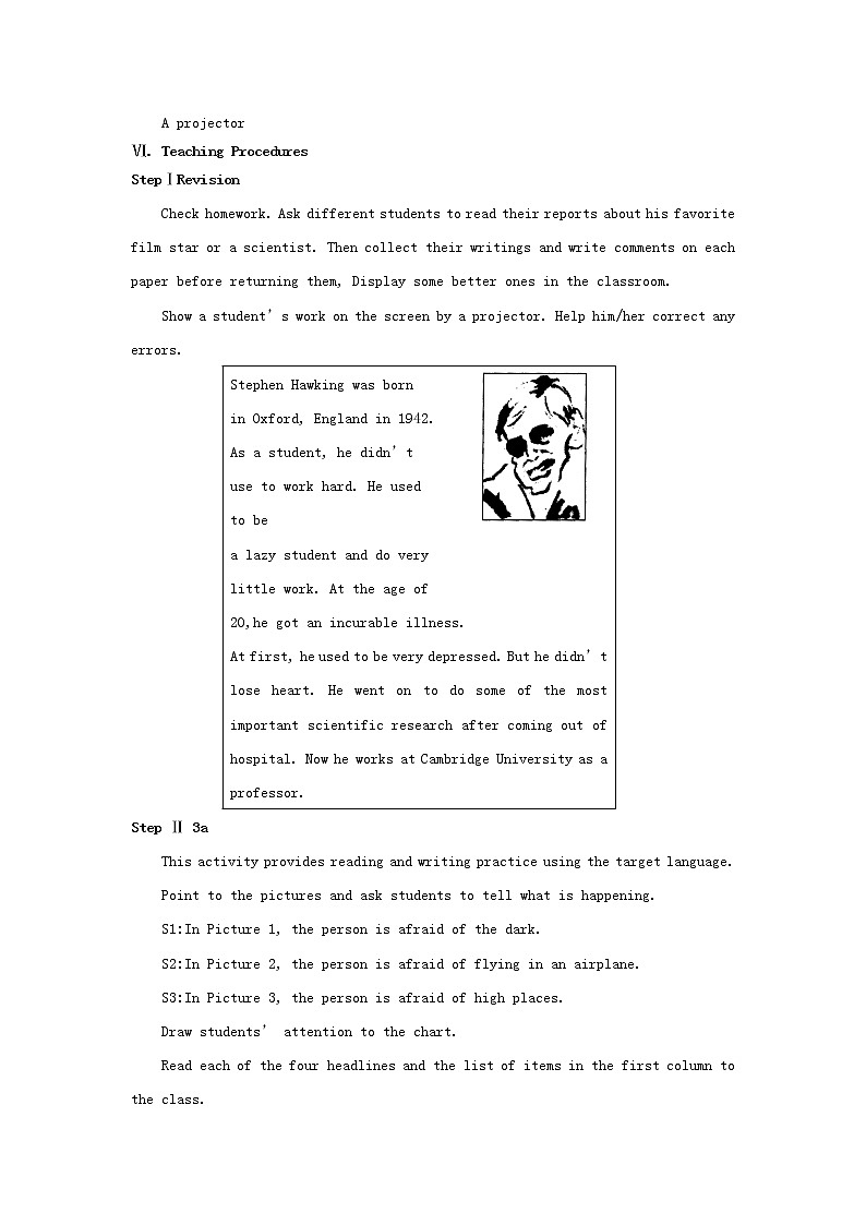 九年级英语全册 Unit 2《I used to be afraid of the dark The 3rd Period》教案 人教新目标版第2页