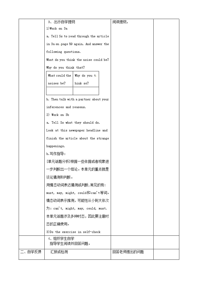 吉林省梅河口市曙光镇中学九年级英语全册 Unit 8 It must belong to Carla Section B（3a-Self Check）教案02