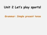 江苏省东海县晶都双语学校七年级英语上册 Unit 2 Let's play sports！Grammar（2）课件