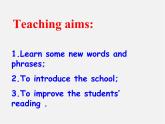 七年級英語上冊 Unit 3 Welcome to our school！Reading課件