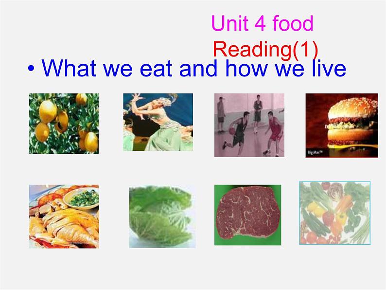 七年级英语上册 Unit 6《Food and lifestyle Reading 1》课件2第1页