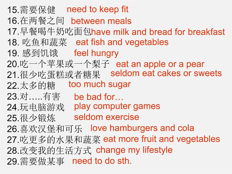 七年级英语上册 Unit 6《Food and lifestyle Reading 1》课件2第4页