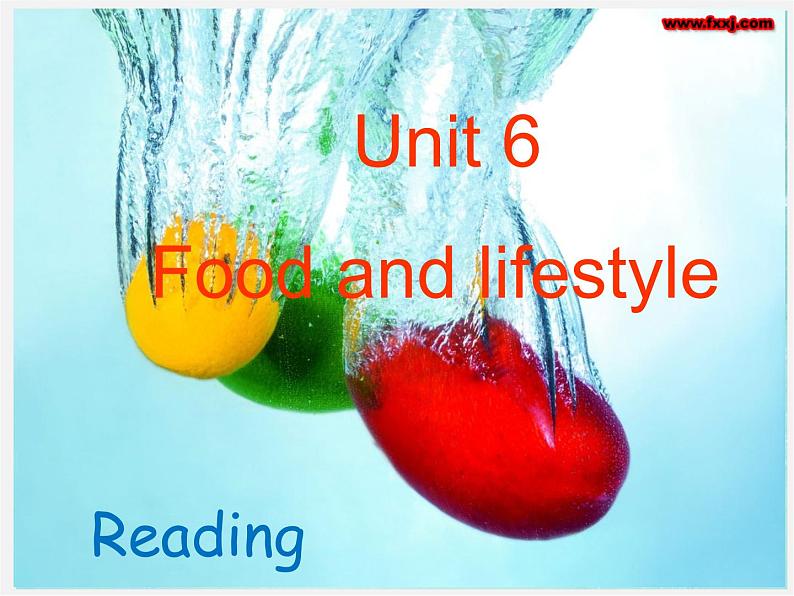 江苏省溧水县孔镇中学七年级英语上册 Unit 6 Food and lifestyle Reading课件第1页