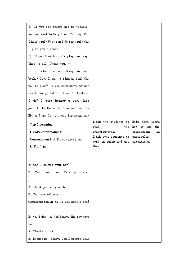 江苏省昆山市锦溪中学七年级英语上册 Unit 1 This is me Study skills教案 （新版）牛津版第2页