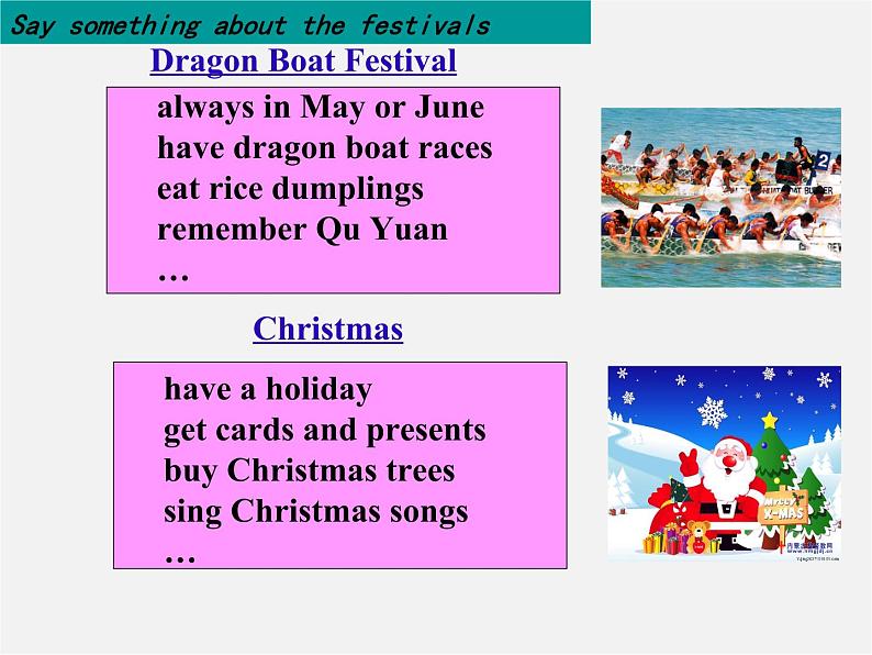 江苏省句容市天王中学七年级英语上册 Unit 5 Let’s celebrate Task课件07