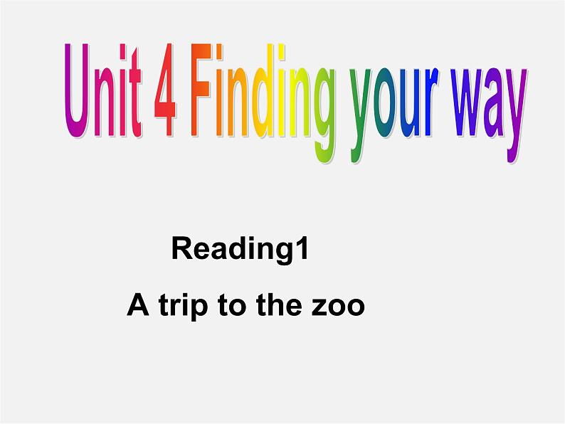 牛津译林初中英语七下 Unit 4 Finding your way Reading课件01