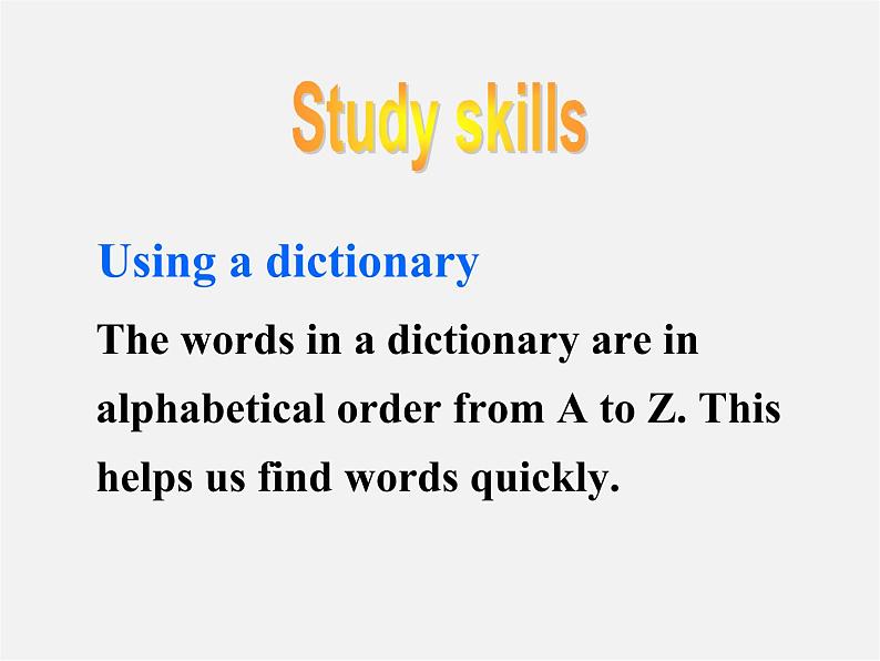 牛津译林初中英语七下Unit 6 Outdoor fun》Speak up & Study skills课件07