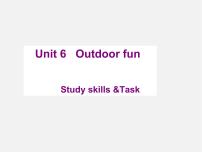 牛津译林版七年级下册Unit 6 Outdoor funStudy skills图文ppt课件