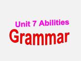 牛津译林初中英语七下Unit 7 Abilities》Grammar课件