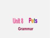 牛津译林初中英语七下  Unit 8 Pets Grammar课件