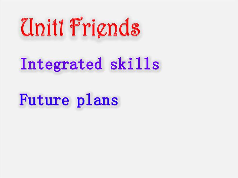 江苏省永丰初级中学八年级英语上册 Unit 1 Friends Integrated skills课件1第1页