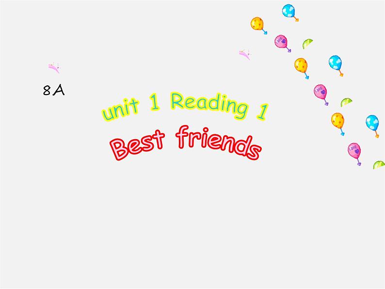 江苏省句容市后白中学八年级英语上册 Unit 1 Friends Reading 1课件第1页