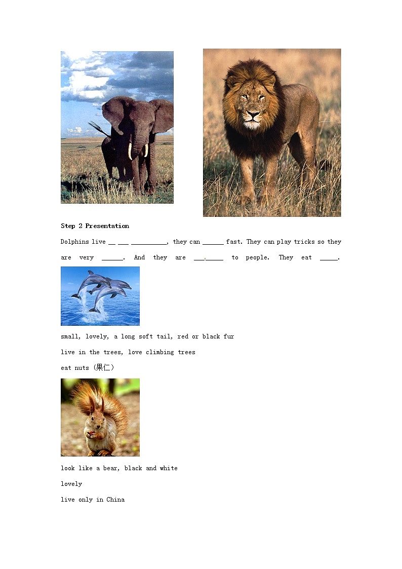 江苏省泰兴市西城初级中学八年级英语上册 Unit 5 Wild animals Welcome to the unit教案03