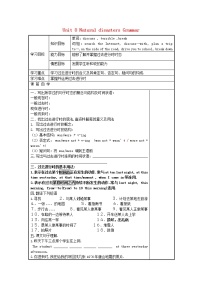 初中英语牛津译林版八年级上册Grammar教学设计及反思