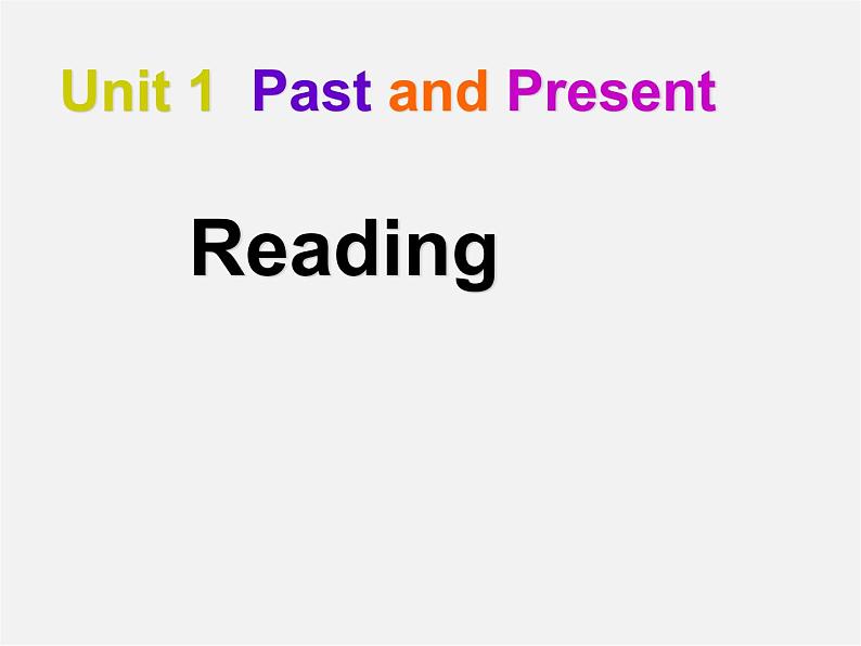 江苏省南京市长城中学八年级英语下册 Unit 1 Past and Present Reading课件第1页