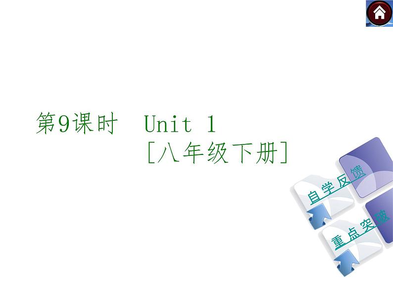 牛津译林版中考复习课件【第9课时】Unit 1 [八下]01