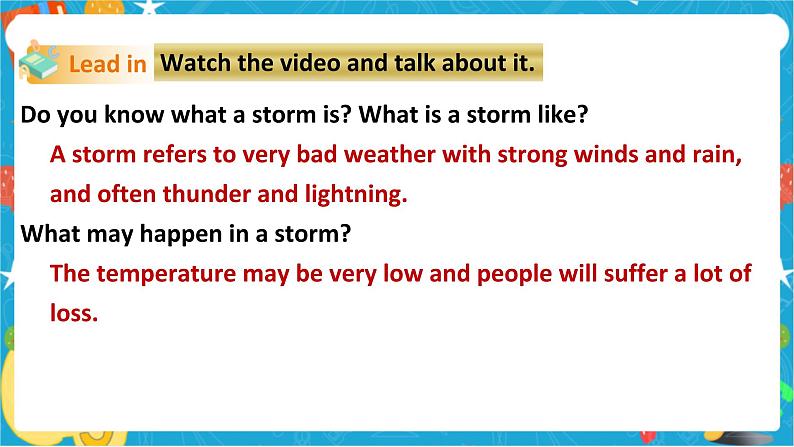 Unit 4 Natural disasters Period 5 more practice & culture corner（课件41张PPT+教案+导学案）03