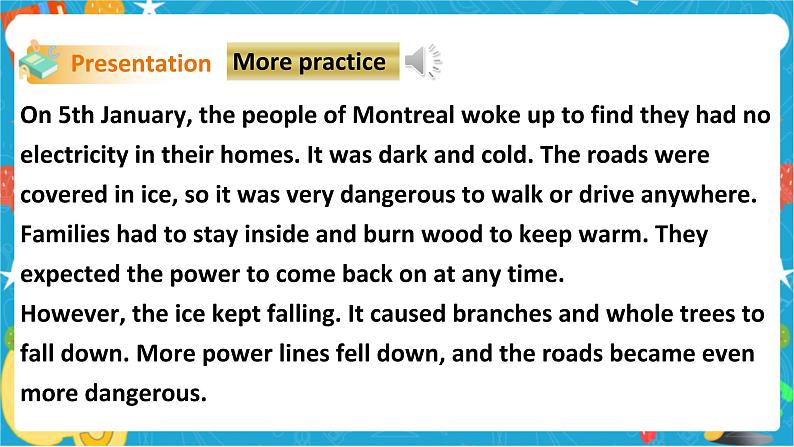 Unit 4 Natural disasters Period 5 more practice & culture corner（课件41张PPT+教案+导学案）05