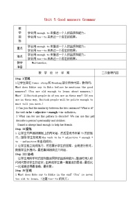 初中英语牛津译林版八年级下册Grammar教案设计