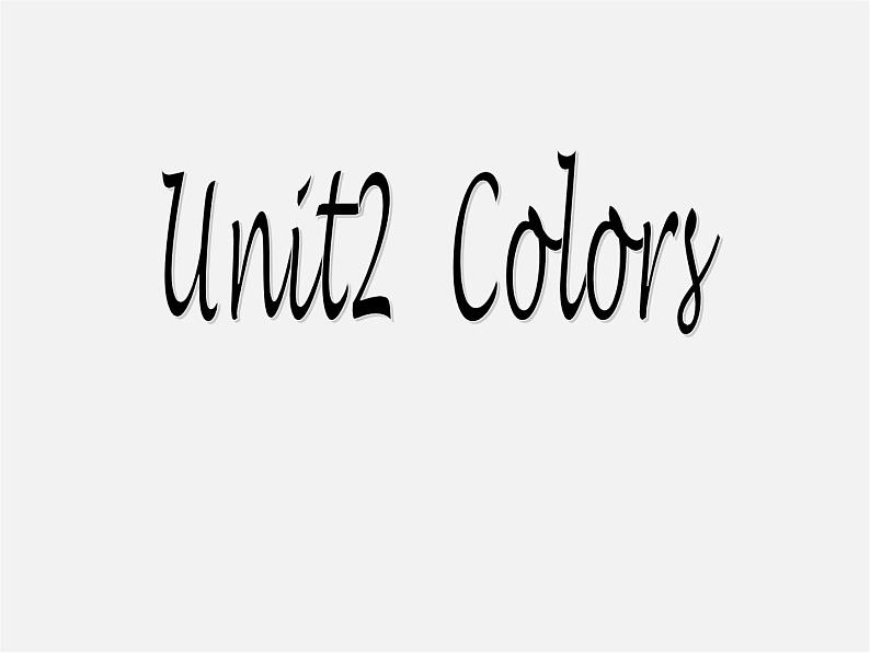 九年级英语上册 Unit 2 Colour Welcome to the unit课件（2）第1页