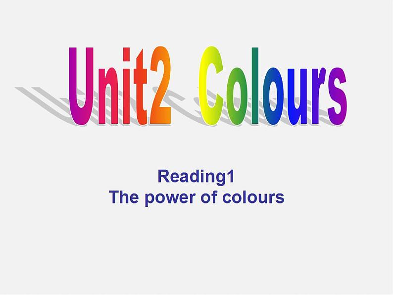 九年级英语上册 Unit 2 Colour Reading课件（2）第1页