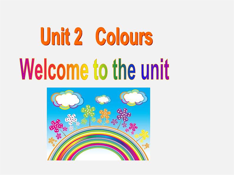 九年级英语上册 Unit 2 Colours Welcome to the unit课件01