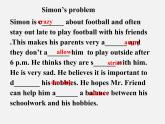 九年级英语上册 Unit 3 Teenage problems Reading II课件