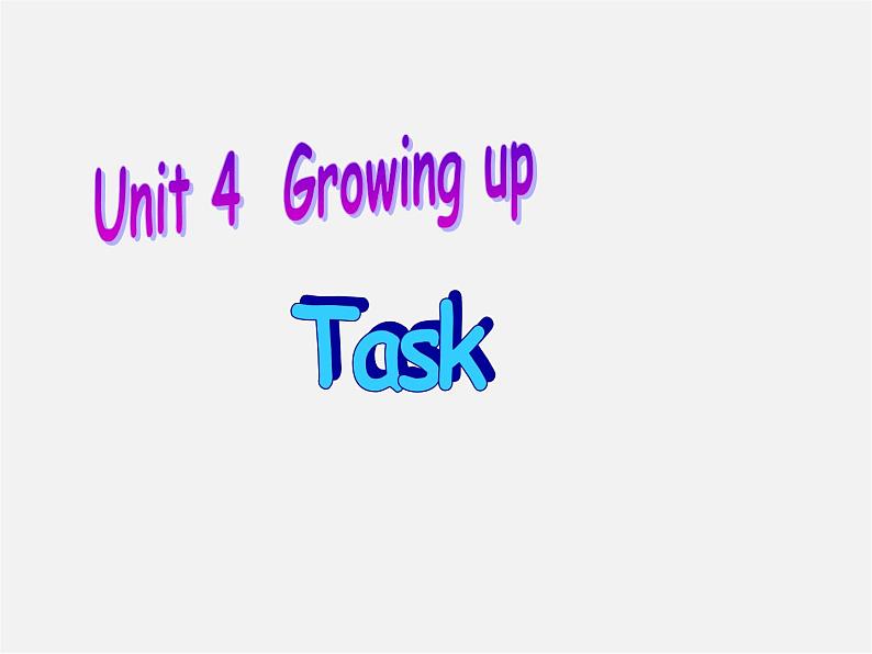 九年级英语上册 Unit 4 Growing up Task课件2第1页