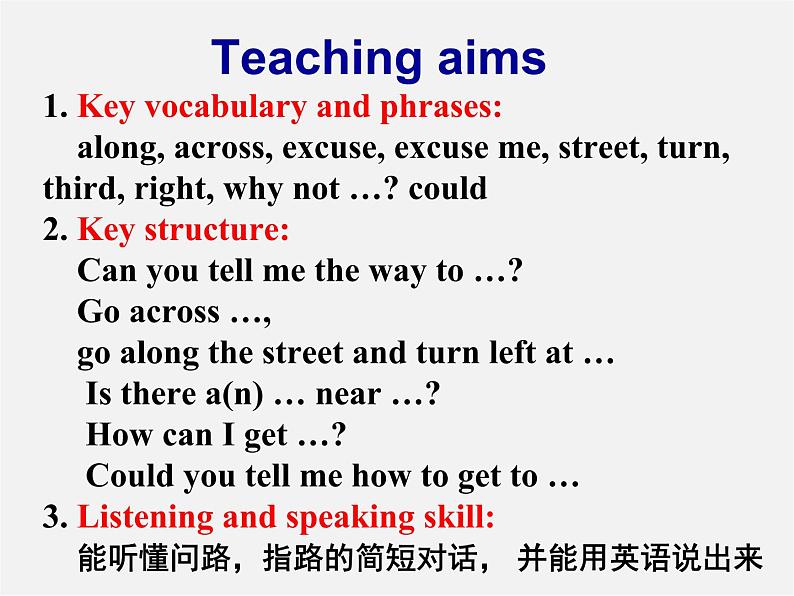 山东省潍坊高新技术产业开发区浞景学校七年级英语下册《Module 6 Unit 1 Could you tell me how to get to the National Stadium》课件02