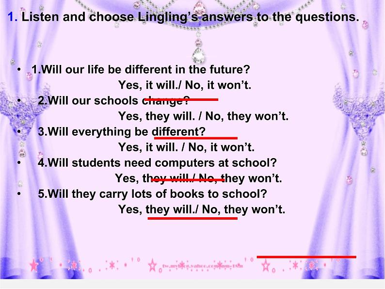 山东省潍坊高新技术产业开发区浞景学校七年级英语下册《Module 4 Unit 1 Everyone will study at home》课件04